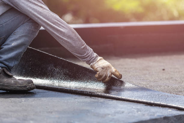 Professional Basement Waterproofing technician working in Edgewater, MD
